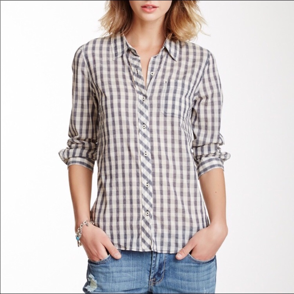 Lucky Brand Plaid Top